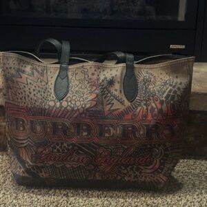 Burberry Reversible Doodle Tote Bag